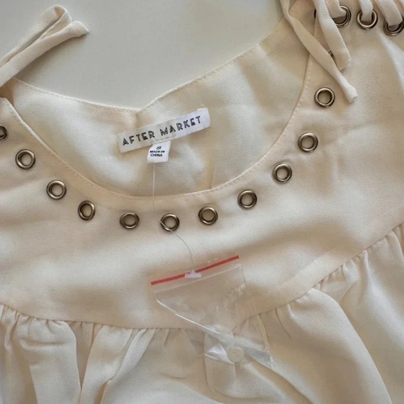 After Market- Blouse-Ribbon- Romantic-Fairy-Renaissance- Sheer- Women's- S - Picture 4 of 16